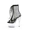 Pleaser - ADORE1021RM Bottes de plateforme, Pole dance chaussures - Noir/Transparent Product image